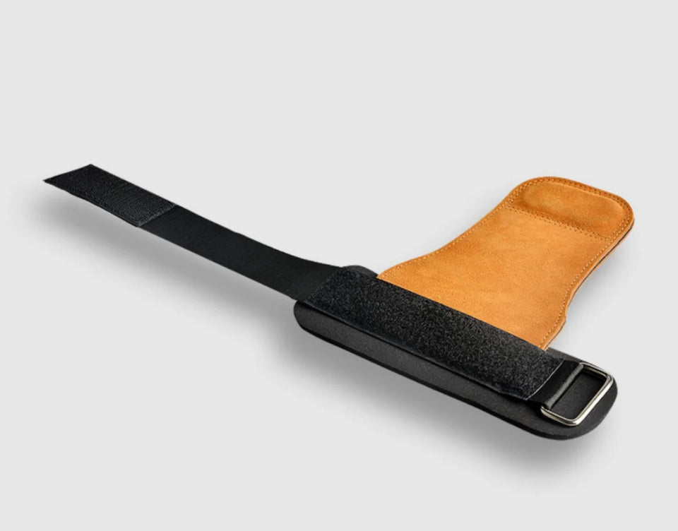 gym accessories Wear-resistant Non-slip Protection Equipment Weightlifting Pull-ups Booster mitation cowhide 2pcs