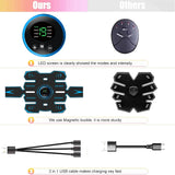 Intelligent EMS Abdominal Fitness Equipment Fitness Belt Abdominal Training Equipment Massage Easy Exercise For The Whole Body