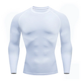 Men's Workout quick-dry Compression Shirt Turtleneck Long Sleeve Rash Guard Gym Base Layer Athletic Undershirt Gear Sports Shirt