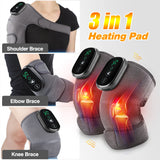 Smart Electric Knee Pad Massagers with Heat Thermal Joint Pain Relief Vibration Shoulder Elbow Knee Heating Pads Health care