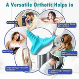 Neck and Shoulder Relaxer, Cervical Traction Device Acupressure Neck Shoulder Back Support Massage Pillow, Neck Stretcher Massag