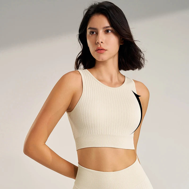 Women's Sports Fitness Suit Gym High Intensity Workout Shockproof Bra High Waisted Leggings Tights Yoga Suit Training Set