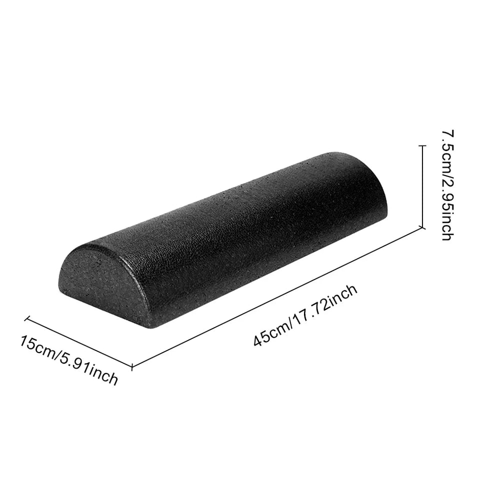 Half Round Balance Training Roller Block Portable Fitness Muscle Foam Roller EPP Foam Massage Roller Stick for Home Gym Exercise