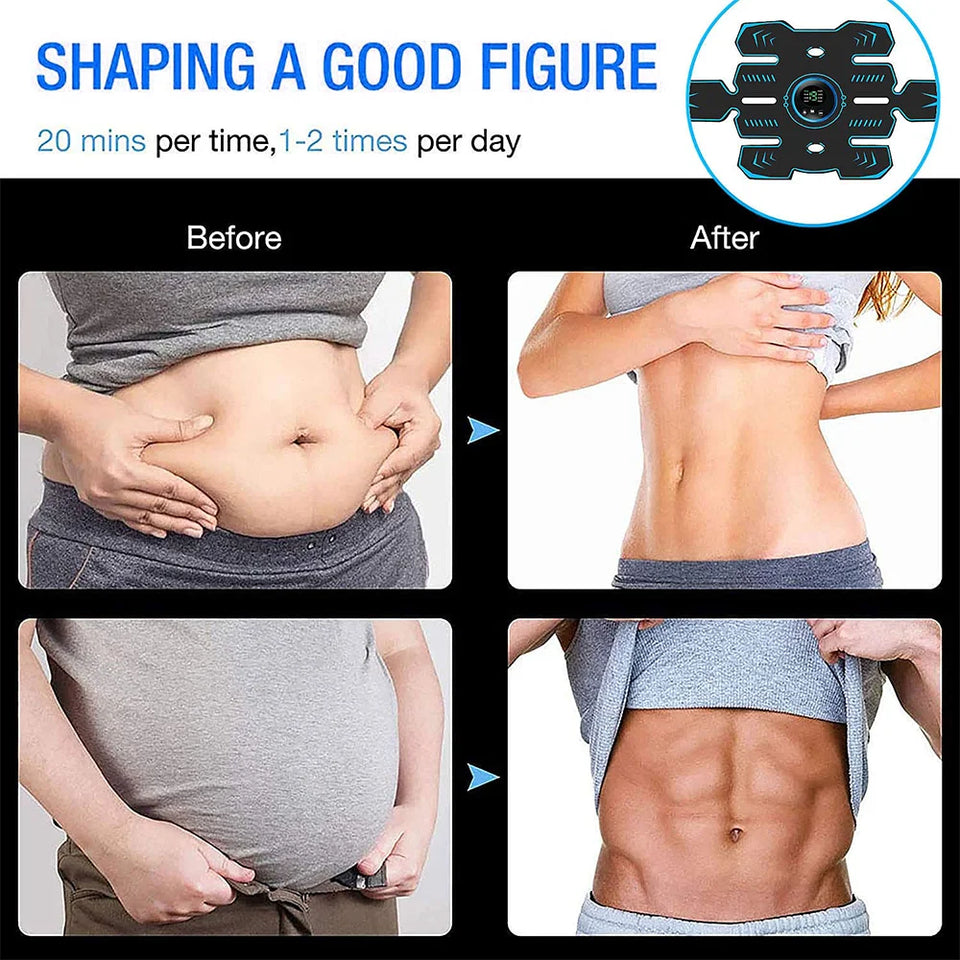 Intelligent EMS Abdominal Fitness Equipment Fitness Belt Abdominal Training Equipment Massage Easy Exercise For The Whole Body