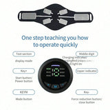 ABS Fitness Belt Muscle Training EMS Trainer Muscle Stimulator USB Rechargeable Home Gym Exercise Machine For Men And Women