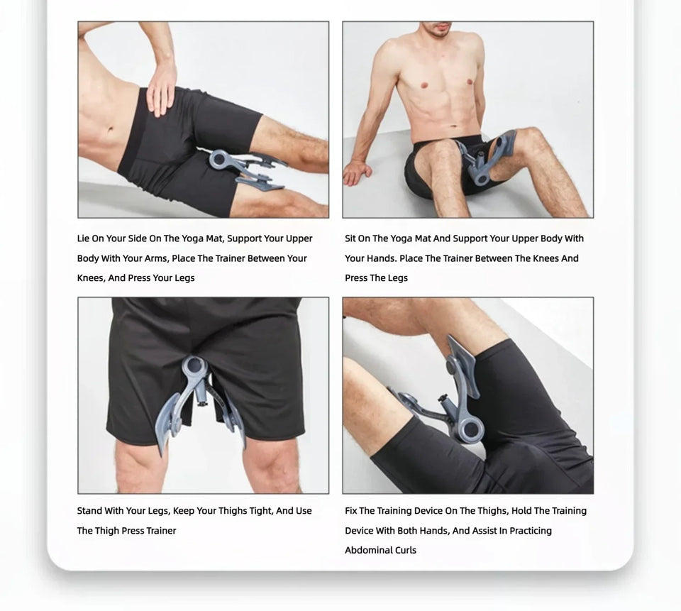 Leg Clamp Trainer Fitness Equipment Household Exercise Pelvis Muscle Trainer Buttock Equipments Men Floor Exerciser Strengthen