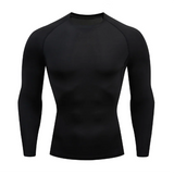 Men's Workout quick-dry Compression Shirt Turtleneck Long Sleeve Rash Guard Gym Base Layer Athletic Undershirt Gear Sports Shirt