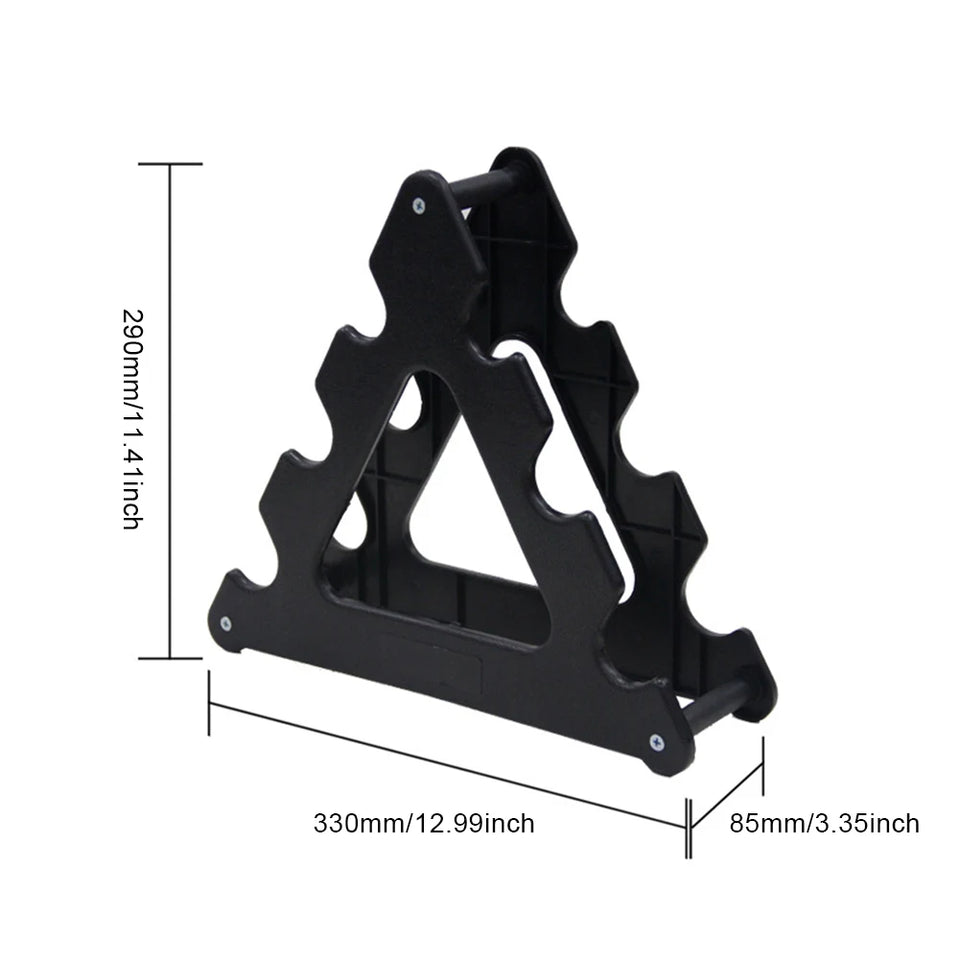 6 Slots Dumbbell Bracket Home Gym Dumbbell Display Rack Organizer Practical Fitness Equipment Storage Stand,1PCS