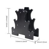 6 Slots Dumbbell Bracket Home Gym Dumbbell Display Rack Organizer Practical Fitness Equipment Storage Stand,1PCS