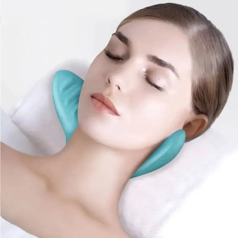 Neck and Shoulder Relaxer, Cervical Traction Device Acupressure Neck Shoulder Back Support Massage Pillow, Neck Stretcher Massag