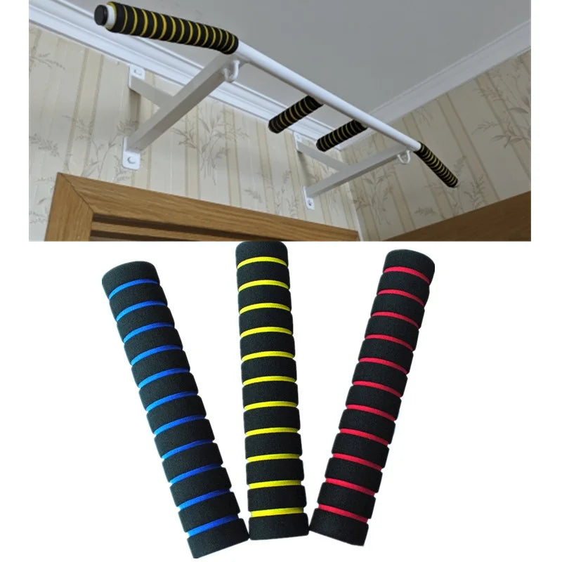 1 Pair 22cm Long Multiuse Cycling Workout Equipment Horizontal Bar Pull Up Grip Sponge Foam Handle Bar for Bike Gym Home Fitness