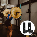 Gym Equipment Barbell Bracket Hooks Wall Mounted Barbell Rack Barbell Storage Rack Weight Bar Holder Fitness Equipment Rack