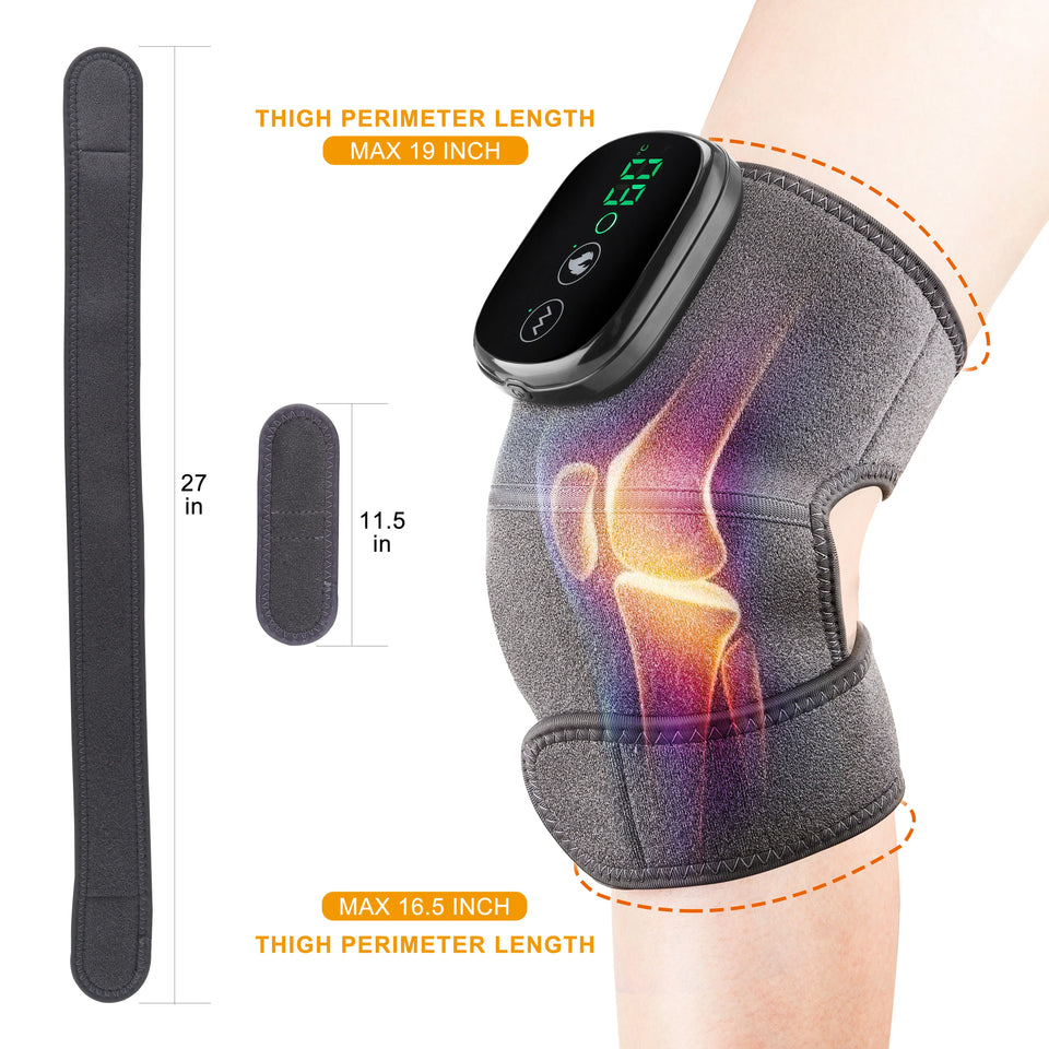 Smart Electric Knee Pad Massagers with Heat Thermal Joint Pain Relief Vibration Shoulder Elbow Knee Heating Pads Health care