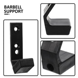 Gym Equipment Barbell Bracket Hooks Wall Mounted Barbell Rack Barbell Storage Rack Weight Bar Holder Fitness Equipment Rack