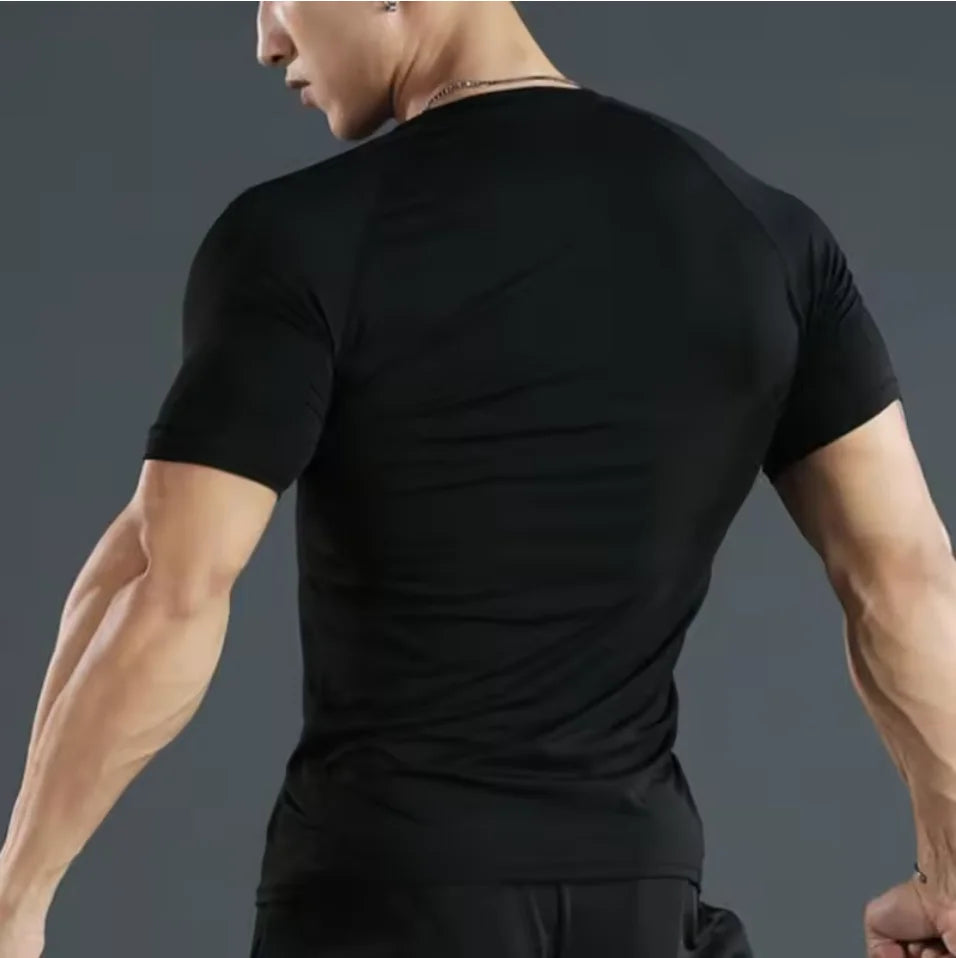 Men's Workout quick-dry Compression Shirt Turtleneck Long Sleeve Rash Guard Gym Base Layer Athletic Undershirt Gear Sports Shirt