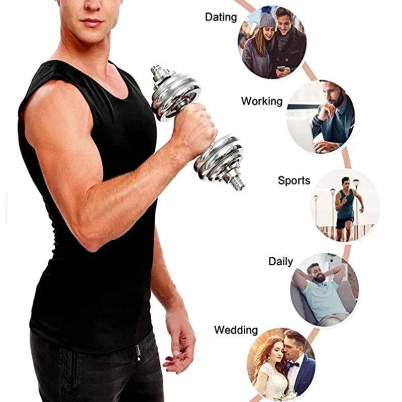 Sauna Sweat Suit Weight Loss Shapewear Top Weighted Shirt Sauna Vest Workout Exercise Gym Short Sleeves Men Women