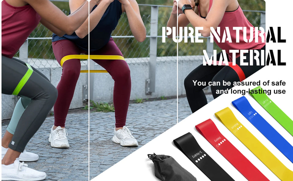 Resistance Bands Yoga Elastic Exercise Bands Gym Pilates Equipment Elastic Bodybuilding Exercise Equipment  Fitness equipment