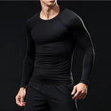 Men's Workout quick-dry Compression Shirt Turtleneck Long Sleeve Rash Guard Gym Base Layer Athletic Undershirt Gear Sports Shirt