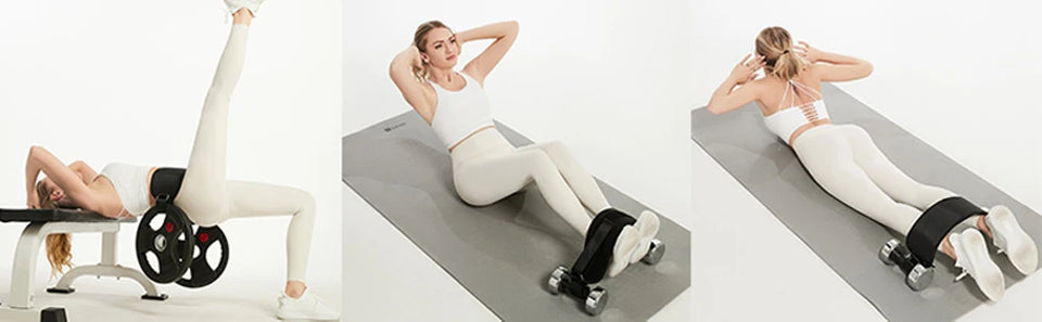 Hip Thrust Belt Glute Bridge Pad Workout with Dumbbells Kettlebells for Squats Lunges Bridges Dips Training Home Gym Equipment