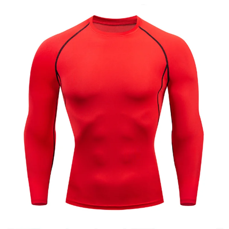 Men's Workout quick-dry Compression Shirt Turtleneck Long Sleeve Rash Guard Gym Base Layer Athletic Undershirt Gear Sports Shirt