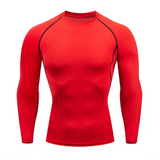 Men's Workout quick-dry Compression Shirt Turtleneck Long Sleeve Rash Guard Gym Base Layer Athletic Undershirt Gear Sports Shirt
