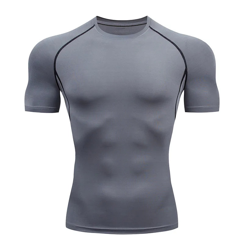 Men's Workout Compression Shirt Turtleneck Long Sleeve Rash Guard Gym Base Layer Athletic Undershirt Gear Sports Shirt