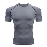 Men's Workout Compression Shirt Turtleneck Long Sleeve Rash Guard Gym Base Layer Athletic Undershirt Gear Sports Shirt