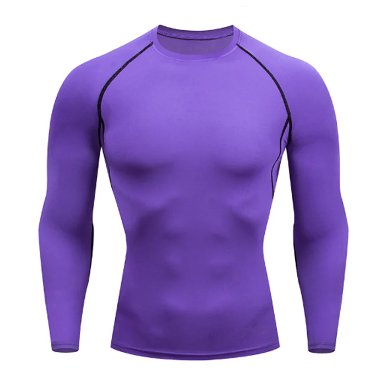Men's Workout quick-dry Compression Shirt Turtleneck Long Sleeve Rash Guard Gym Base Layer Athletic Undershirt Gear Sports Shirt