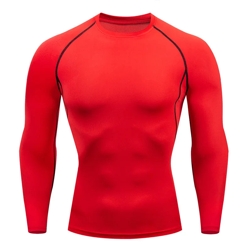 Men's Workout Compression Shirt Turtleneck Long Sleeve Rash Guard Gym Base Layer Athletic Undershirt Gear Sports Shirt