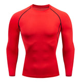Men's Workout Compression Shirt Turtleneck Long Sleeve Rash Guard Gym Base Layer Athletic Undershirt Gear Sports Shirt