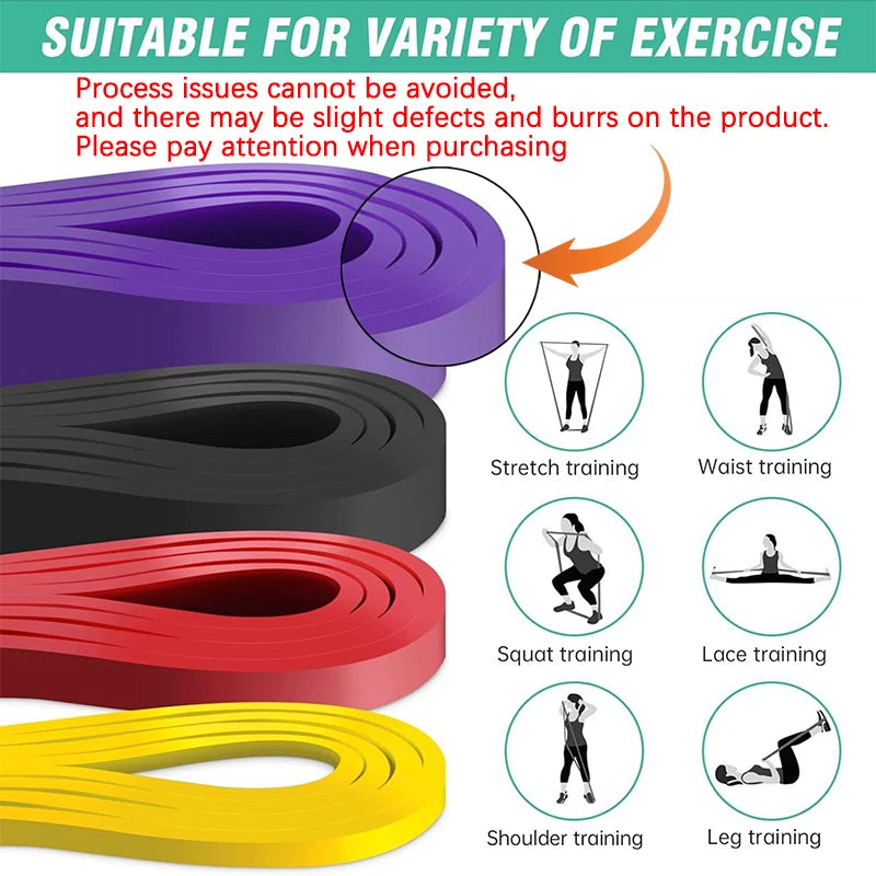 20~230lbs Heavy-Duty Resistance Band Agility Training Workout Gym Equipment Yoga Pilates Accessories Rubber Band Home Gym
