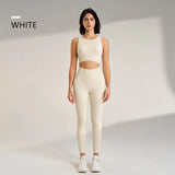 Women's Sports Fitness Suit Gym High Intensity Workout Shockproof Bra High Waisted Leggings Tights Yoga Suit Training Set