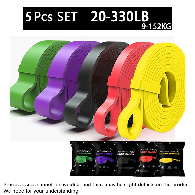 20~230lbs Heavy-Duty Resistance Band Agility Training Workout Gym Equipment Yoga Pilates Accessories Rubber Band Home Gym