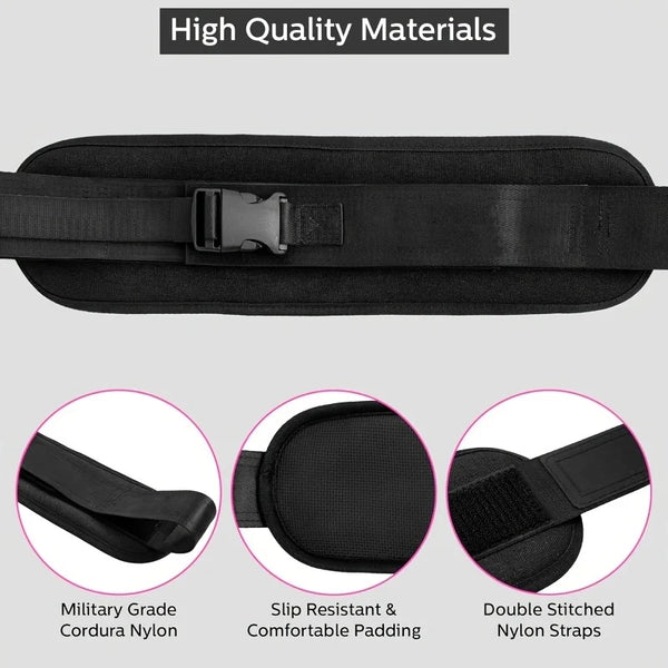 Weight-bearing Belt Weighted Waist Trainer Belt - Adjustable Resistance Ergonomic Design Workout Hip Thrust Hip Training Belt