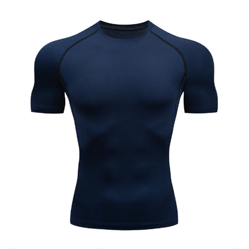 Men's Workout quick-dry Compression Shirt Turtleneck Long Sleeve Rash Guard Gym Base Layer Athletic Undershirt Gear Sports Shirt